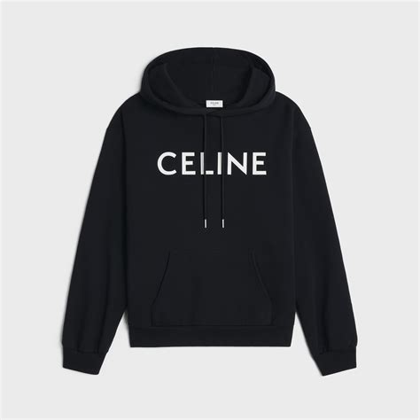 celine black and white hoodie|celine hoodie price.